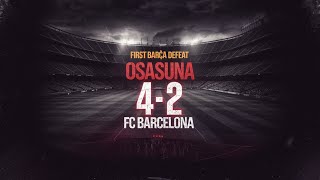 FC Barcelonas UNBEATEN STREAK ENDS SHOCK LOSS to Osasuna 42 [upl. by Lennod]