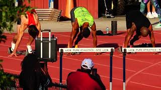 Mens 110m Hurdles Final Pure Athletics Spring Invitational 2023 [upl. by Iosep]