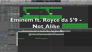 Eminem ft Royce da 59  Not Alike instrumental remake on Logic Pro X [upl. by Ingram]