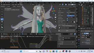 fast way to make africaan braids in blender  the fountin [upl. by Anaujnas]