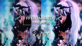 FFXIV Hair Edit Timelapse [upl. by Nnylarej]