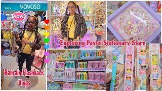 Stationary Shopping At YOYOSO BAHRAIN🤩Amazing Korean Pastel PensHighlightersErasersColours ampMore [upl. by Kieger136]