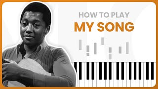 My Song  Labie Siffre  PIANO TUTORIAL Part 1 [upl. by Zacharie]