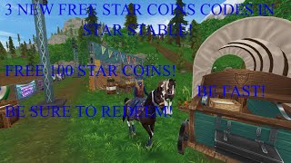 THREE NEW STAR COINS CODES IN STAR STABLE GET UP TO 100 FREE STAR COINS MAKE SURE TO REDEEM SSO [upl. by Fionnula]