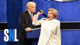 Donald Trump vs Hillary Clinton Third Debate Cold Open  SNL [upl. by Jakob]