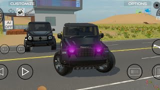 g wagon vs thar in indian vehicle simulator game viralvideo trending gaming story [upl. by Ellenwahs]