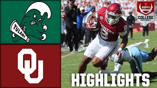 Tulane Green Wave vs Oklahoma Sooners  Full Game Highlights  ESPN College Football [upl. by Nosmoht]