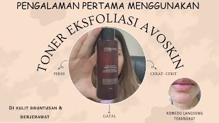 REVIEW TONER EKSFOLIASI AVOSKIN  MIRACULOUS REFINING TONER  femirambu [upl. by Lower858]