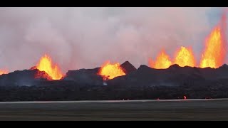 ¡IMPRESIONANTE El espectáculo de lava en Islandia [upl. by Gilges]