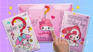 My Melody 🎀 Blind Bag Paper  ASMR satisfying opening  Sanrio theme [upl. by Aynekal]