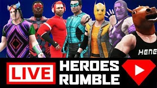 LIVE HEROES ROYAL RUMBLE WWE YOUTUBERS  WWE 2K18 [upl. by Aneladgam]