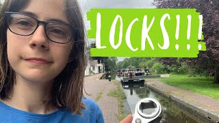 Why I dont drive our narrowboat into locks  Narrowboat Girl [upl. by Jestude]