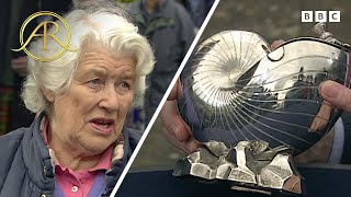 Big Surprise Hidden Inside 150YearOld Irish Silver Spoon Warmer  Antiques Roadshow [upl. by Rehpetsirhc494]