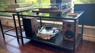 Review of 1 by ONE Bluetooth Turntable HiFi System with 36 Watt Bookshelf Speakers [upl. by Georgianne]