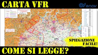 Lettura CARTA VFR AIP  ITA  VFR Charts [upl. by Fowkes]