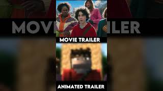 Minecraft Movie Trailer Vs Animated Trailerminecraft [upl. by Allak]