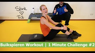 BUIKSPIEREN WORKOUT  1 Minute Challenge 2 [upl. by Sivle235]