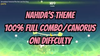 Nahida Theme 100 Full ComboCanorus Oni  Genshin Impact [upl. by Mercuri]