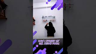 My Nail Studio Makeover😍👾💟 nailstudio nailsalon nailartist yt ytshorts wallpainting wallart [upl. by Danais]