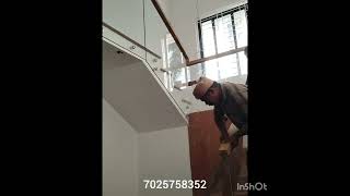 Handrail Tuffen glass work [upl. by Mitzi]