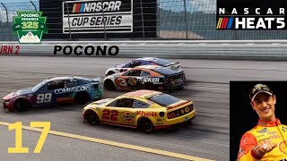 Joey Logano vs Markmacattack  NASCAR Heat 5 2022 Career Mode Pocono [upl. by Letnom]