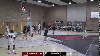 Rosemont Mens Basketball vs Haverford College [upl. by Elwaine407]