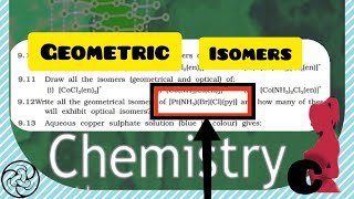 possible Geometric Isomers of PtNH3BrClPy Coordination compound chemistrygirl9215 [upl. by Neyr683]