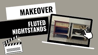 Fluted nightstand makeover featuring products used [upl. by Miner828]