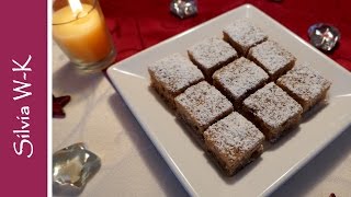 Lebkuchenwürfel  Lebkuchen  schnelle Lebkuchenvariante  Weihnachtsgebäck [upl. by Tandie]