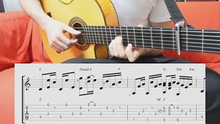 Kanye West Homecoming Fingerstyle Tutorial with TAB [upl. by Conners]