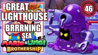 Mario and Luigi Brothership  Great Lighthouse Island Brrrning Sea amp Pipegunk Boss  Walkthrough 46 [upl. by Chrissa414]