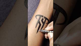 very easy tattoo by pentattoo temporarytattoo tattoodesigns asmr art tattooideas [upl. by Isiah606]