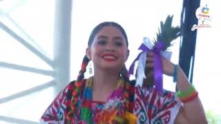 Presentación Flor de piña delegación de Tuxtepec Guelaguetza 2023 [upl. by Nodlehs1]