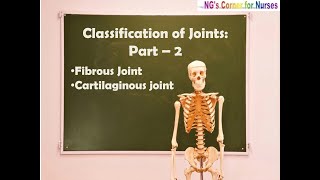 Classification of Joints Part  2  Fibrous Joint amp Cartilaginous Joint [upl. by Nylekoorb505]