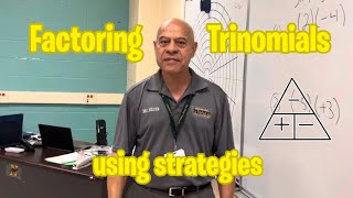 Factoring trinomials using strategies [upl. by Ado]