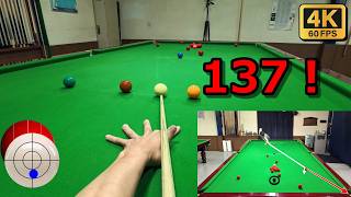 Snooker POV 137 Break [upl. by Vaish]