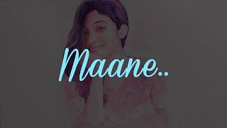 Maane Maane Song Lyrics in Uriyadi [upl. by Geraldine]