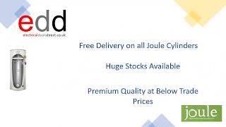 Efficient Hot Water Anytime Joule Cyclone Air 150L Direct Standard Unvented Cylinder TCEMVB0150LFB [upl. by Eidroj20]