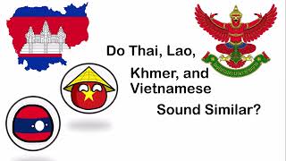 ASEAN language similaritis Do Thai Lao Viet and Khmer Sound Similar [upl. by Matusow859]