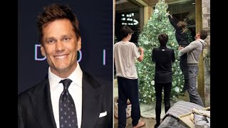 Tom Brady Spends Christmas with All Three Kids as They Ski and Trim the Tree [upl. by Pulling858]