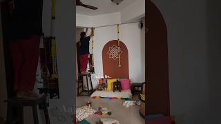 Aaj ka din diwalidecoration behindthescene minivlog livingroom dailyvlog homemaker ytindia [upl. by Malka148]