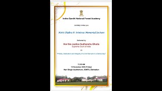 Kirti Chakra P Srinivas Memorial Lecture [upl. by Haridan]