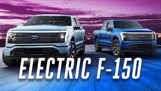 Ford reveals the new electric F150 Lightning truck [upl. by Anialahs]