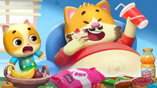 Dont Overeat  Healthy Habits for Kids  Kids Cartoon  Funny Stories  Mimi and Daddy [upl. by Gothart825]