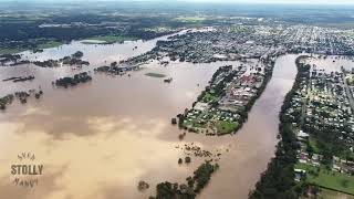 Maryborough Floods 01 March 2022 drone footage [upl. by Thisbee924]