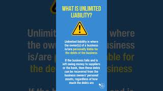 Unlimited Liability  60 Second Business [upl. by Adnalor32]