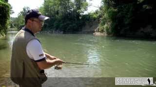 PESCARE CAVEDANI A SPINNING PESCATA DI CAVEDANI sul FIUME TEVERE CON CANNE TUBERTINI  Spinning TV [upl. by Neirrad]