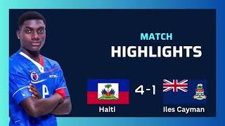 Haïti U20 vs Îles Caïmans U20 Resuméseliminatwa koup dimond Championnat CONCACAF Qualification 2024 [upl. by Maryanna]