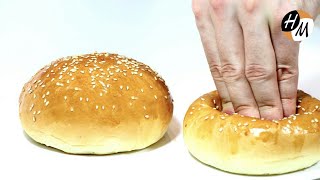 Hamburger Brötchen selber machen  Rezept  schnell und einfach  HM 45 [upl. by Nivlek219]