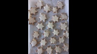 Classic Christmas Cinnamon Stars  German quotZimt Sternequot [upl. by Nylear]